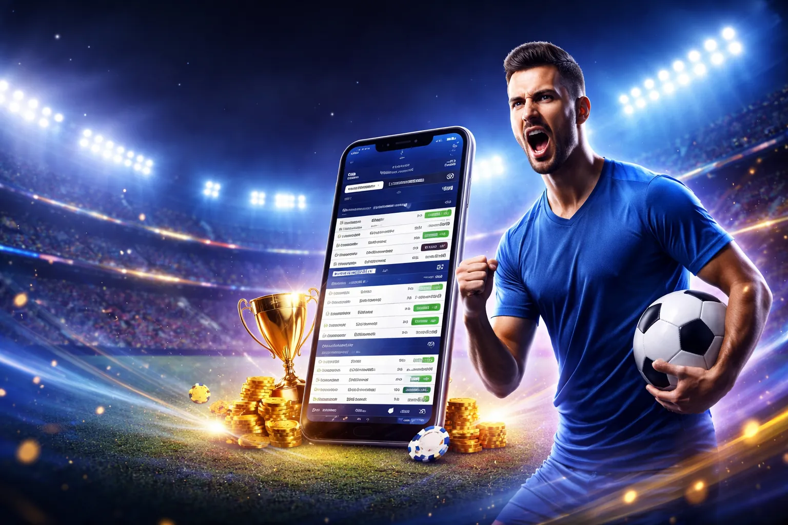 Hình ảnh nền Joka Bet với các trò chơi cá cược sôi động